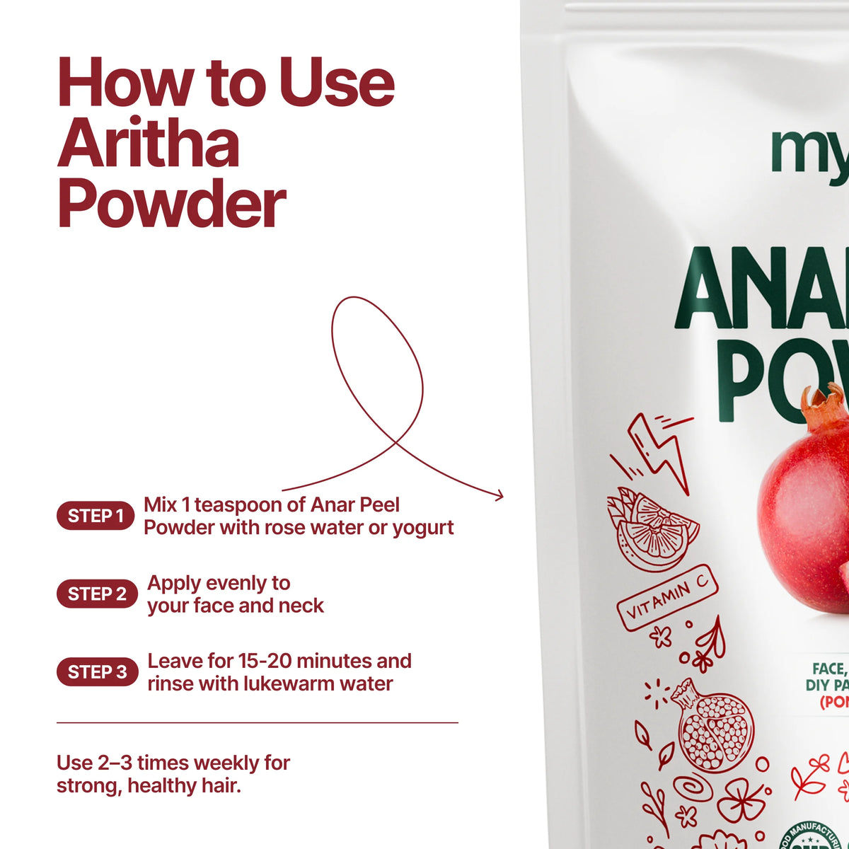 Anar Powder Anar Peel Powder – Myherb