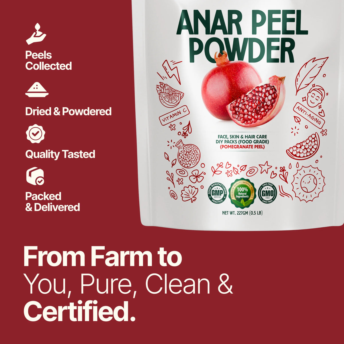 Anar Powder Anar Peel Powder – Myherb