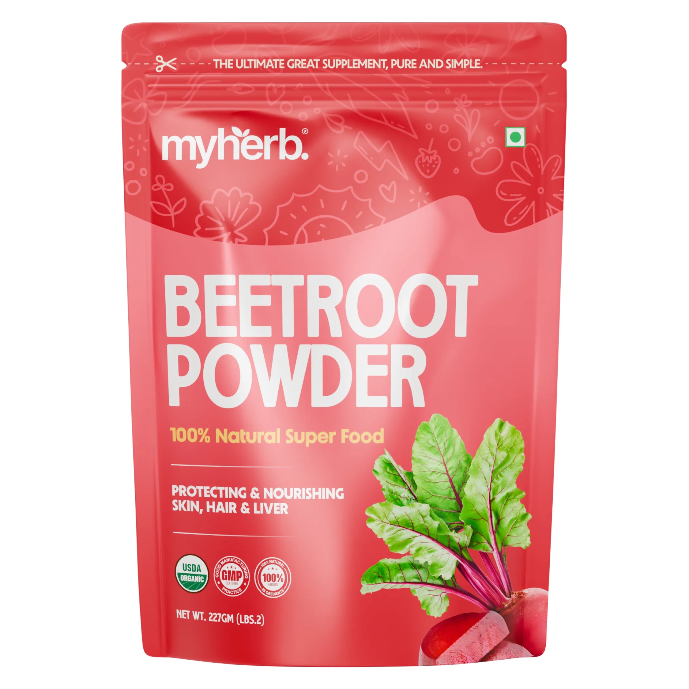 Organic beetroot powder