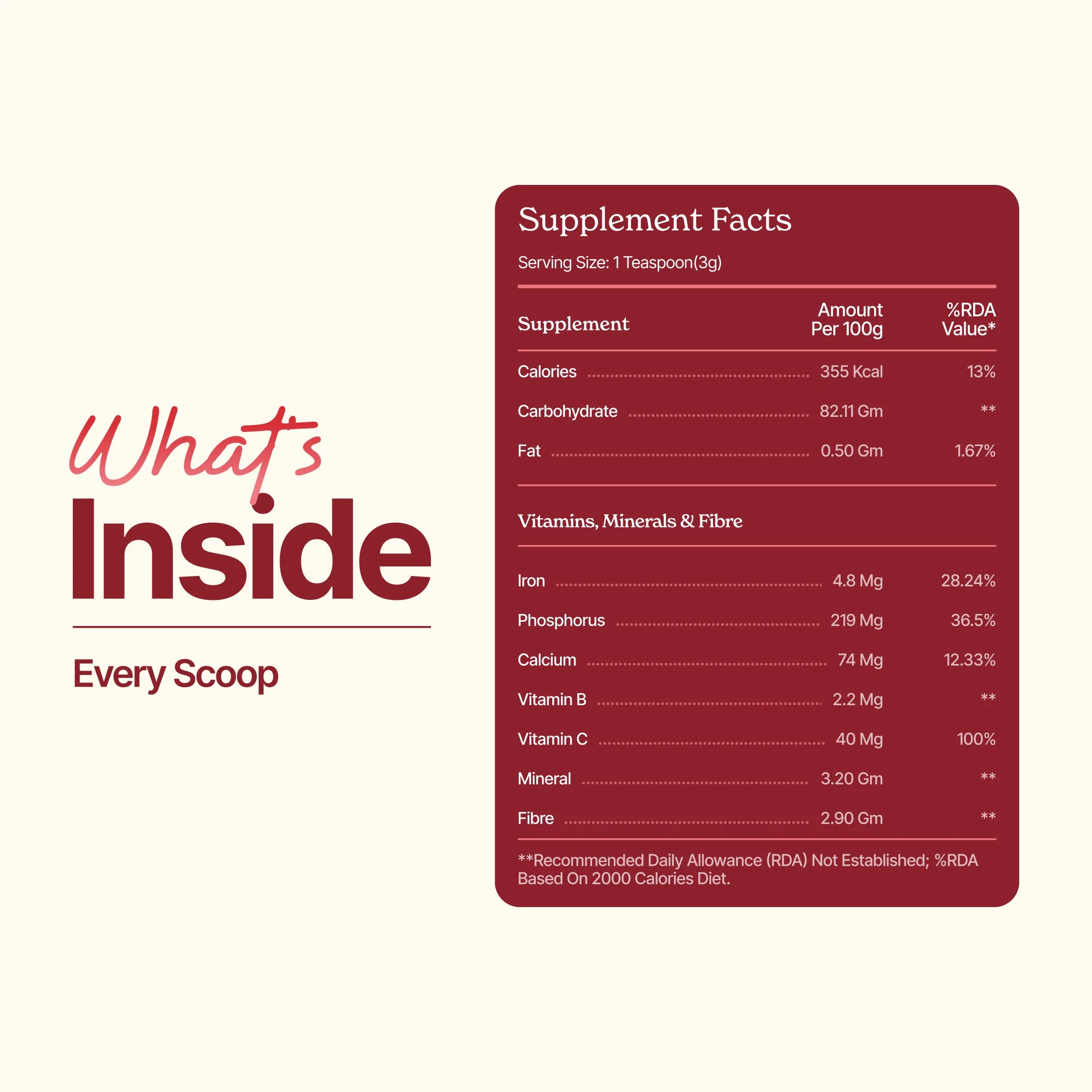 Organic beetroot powder