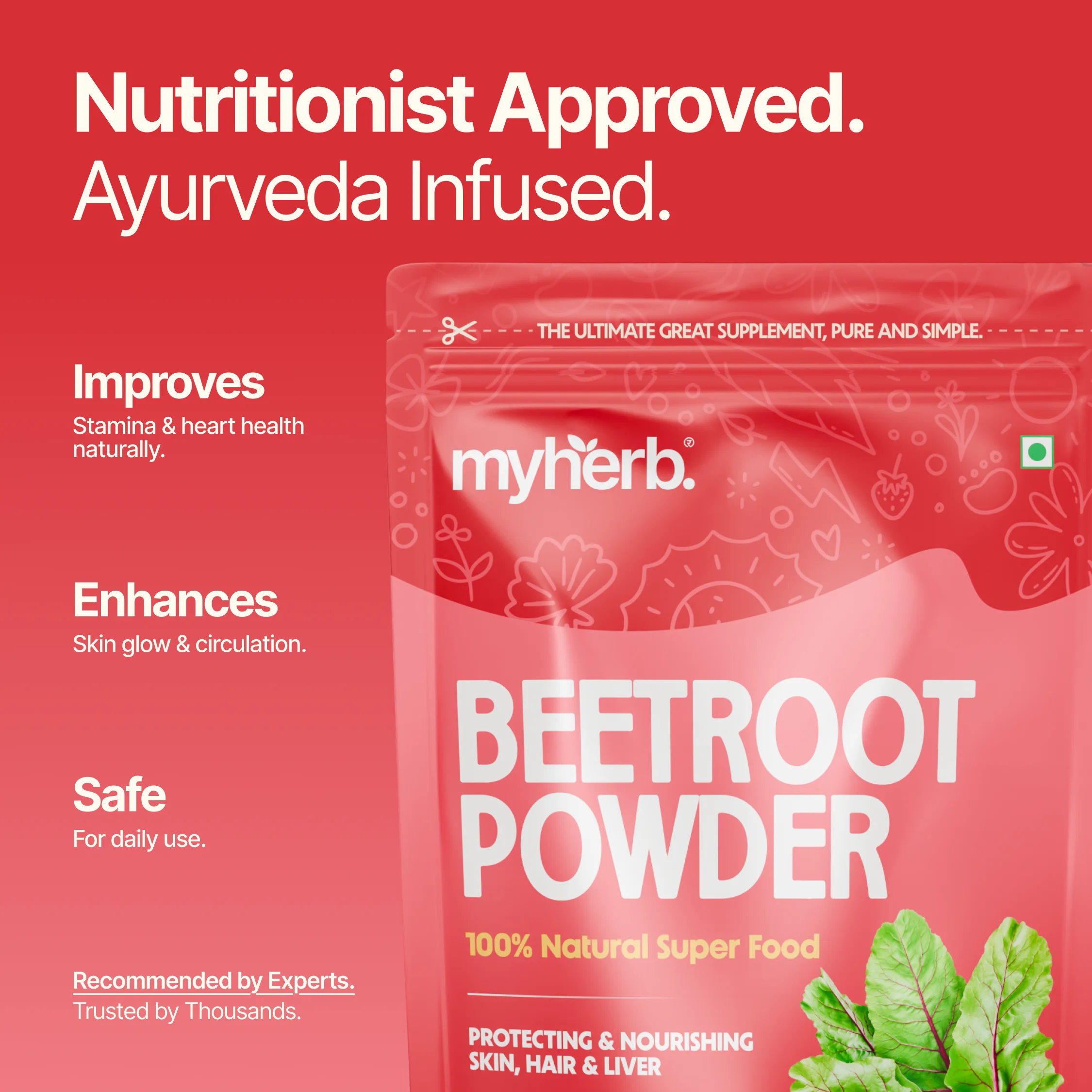 Organic beetroot powder