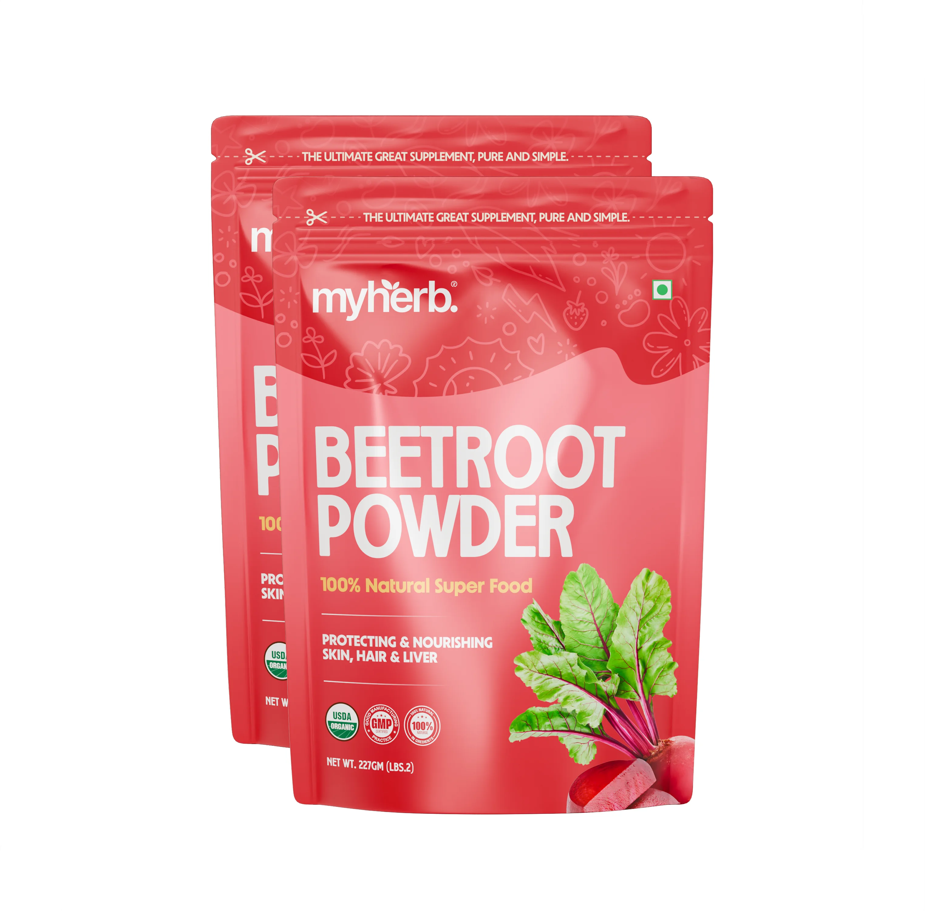 Organic beetroot powder