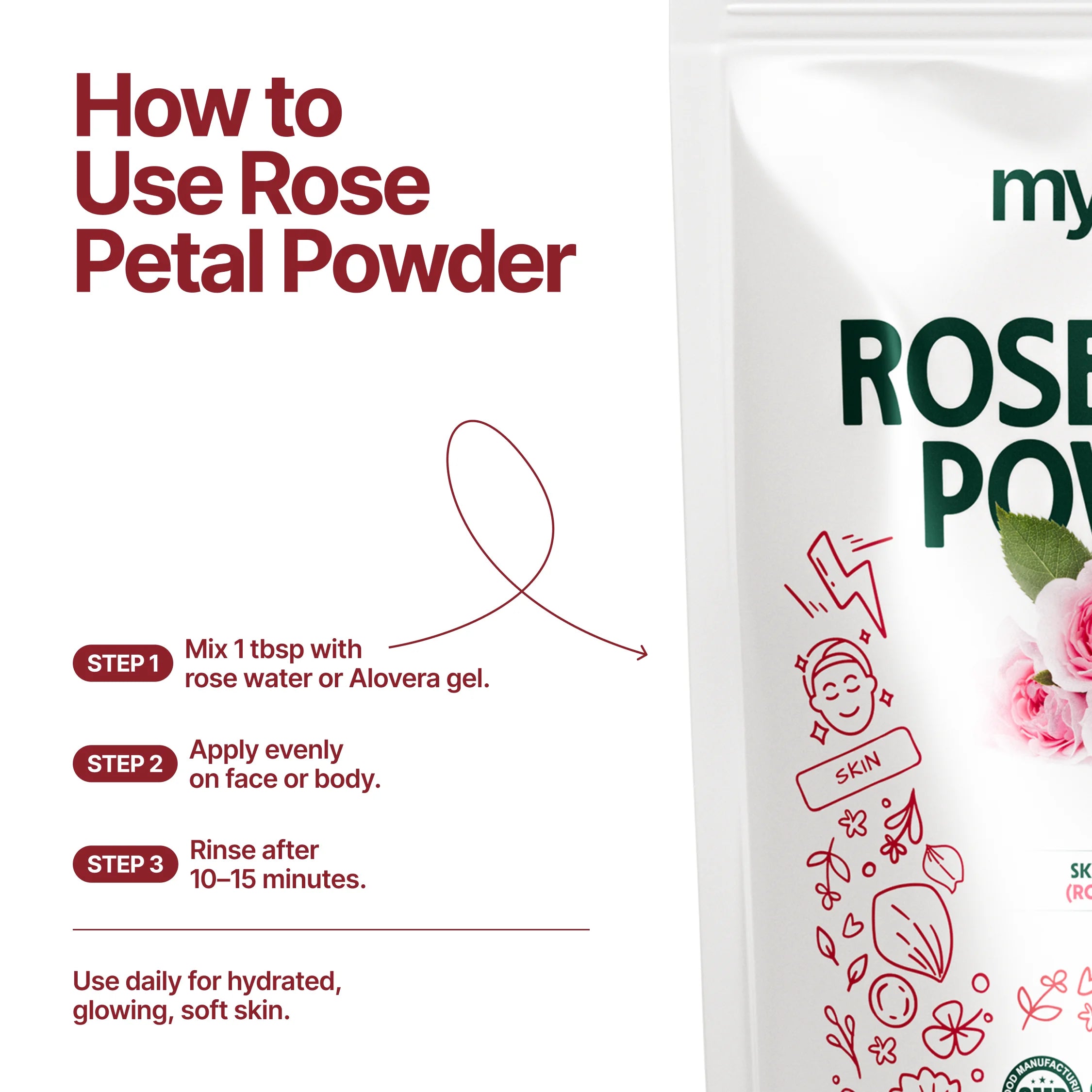 Rose Petal Powder