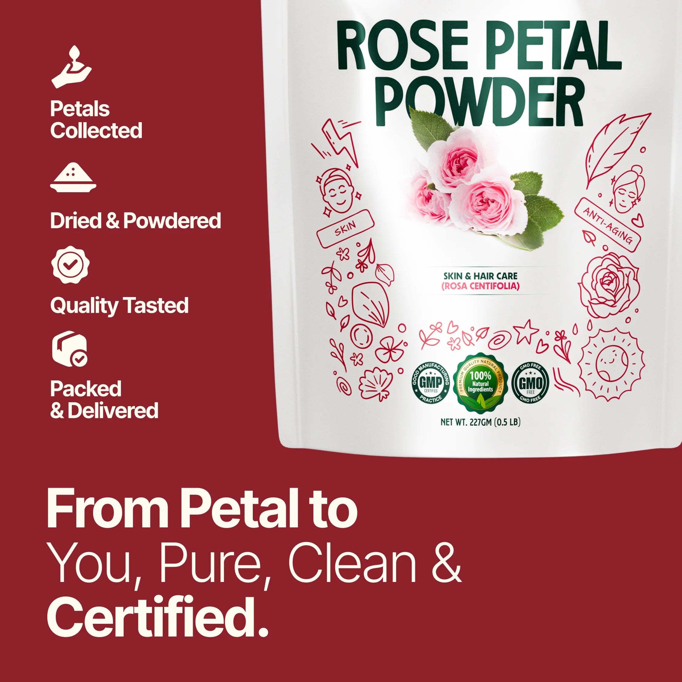 Rose Petal Powder