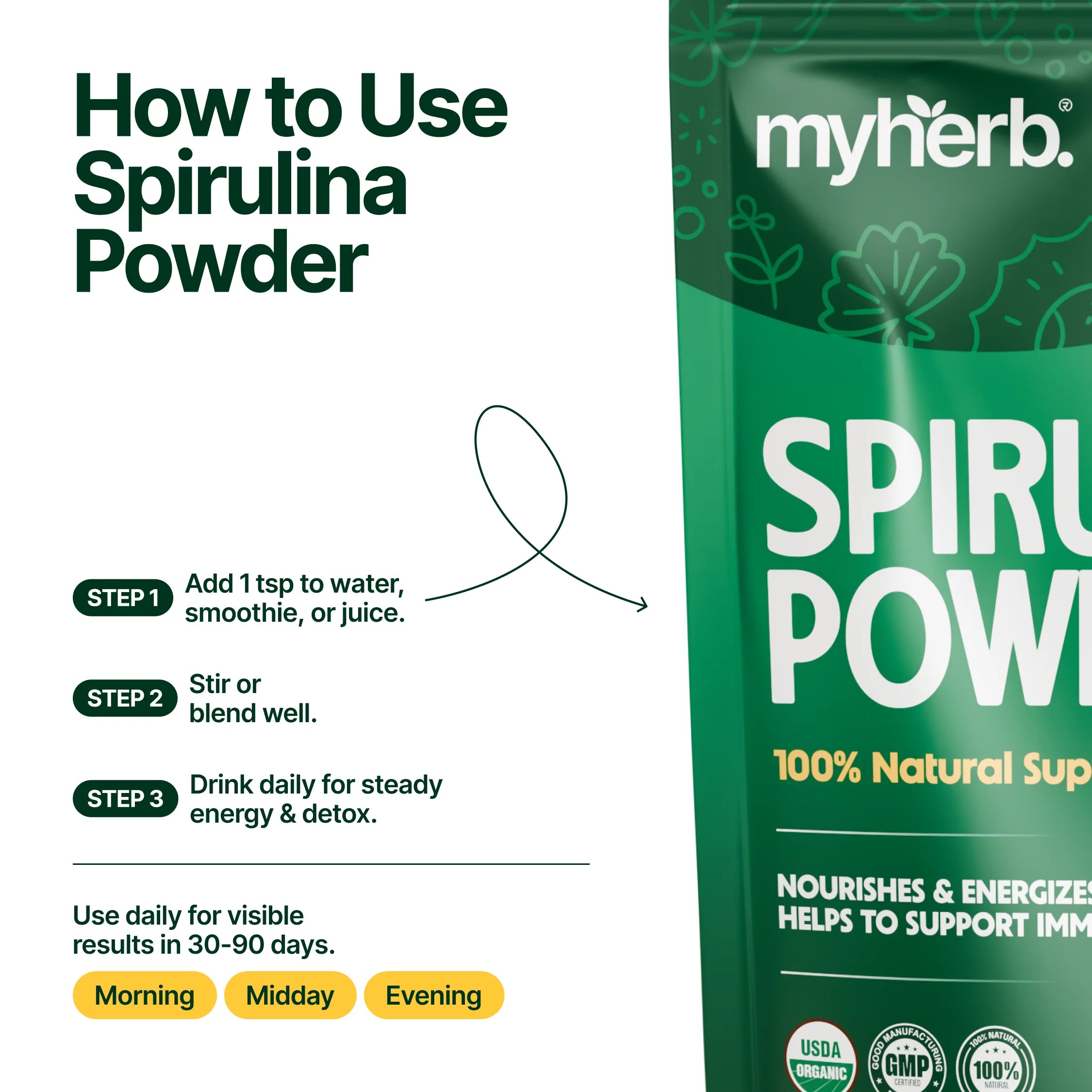 Organic Spirulina powder