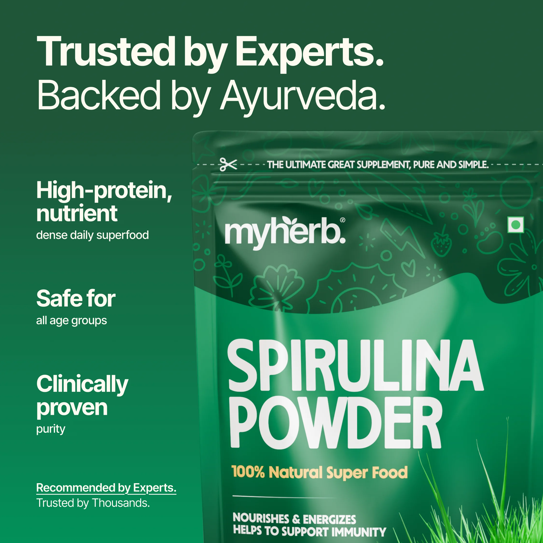 Organic Spirulina powder